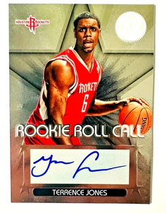 2012-13 Panini Totally Certified Terrence Jones AUTO RC Rockets Rookie Roll Call - Picture 1 of 3