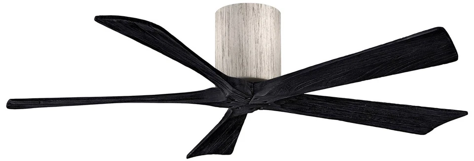 52" Matthews Irene-5H Barnwood and Black Hugger Fan with Remote - Image 1 of 1