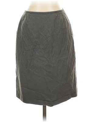 Falda de seda gris Kasper para mujer 2 Petites Foto 1 de 2