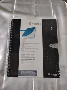 Livescribe Dot Paper 3 Subject Notebook NEW Factory Sealed - Picture 1 of 16