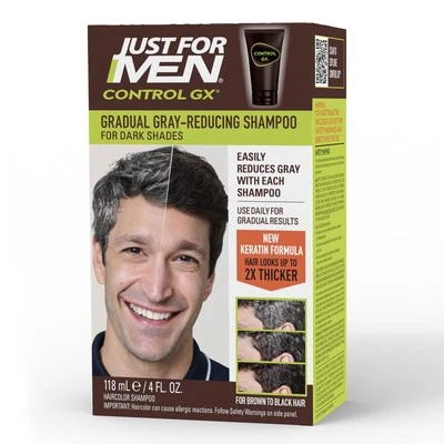 Control GX Gray Reducing Shampoo 4 Fl Oz Gradually Reduces Gray Hair Color - Image 1 of 4