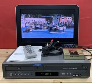 Samsung DVD-V3500 DVD VCR Dual Deck Combo VHS Recorder HiFi With Remote Plus - Picture 1 of 11