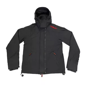 Superdry Mens Black Double Blacklabel Jacket | Vintage High End Designer Hoodie - Picture 1 of 7
