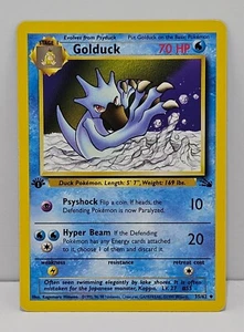 Golduck - 35/62 - Fossil 1st Edition Uncommon Regular - Pokemon TCG - Picture 1 of 3