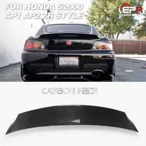 For Honda S2000 AP1 AP2 Carbon Fiber Rear Trunk Duckbill Spoiler Wing ZR Style - Picture 1 of 11