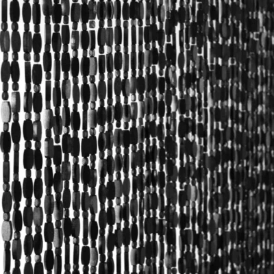 Cortina con cuentas de bambú de madera negra de 52 hilos para divisor de habitación de puerta 36 pulgadas X 79 Foto 1 de 4