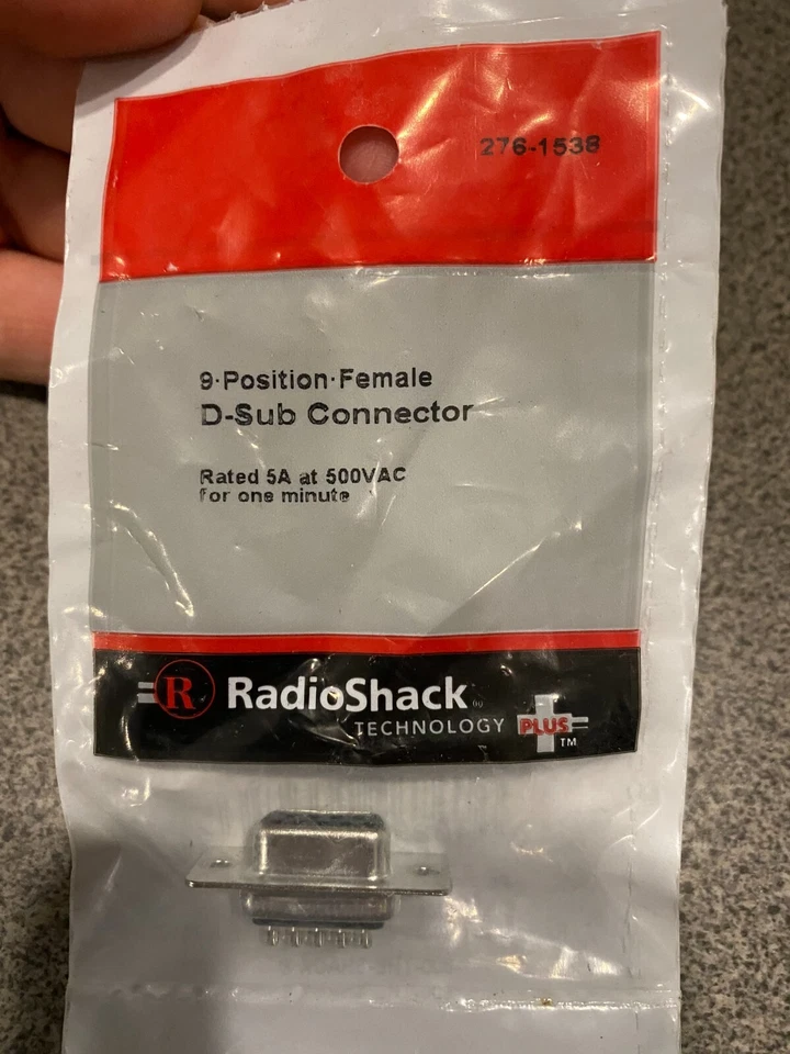 RadioShack 276-1538 9-Position Female D-Sub Connector - Image 1 of 1