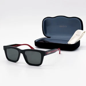 NEW GUCCI GG1869S 001 UNISEX BLACK GREEN GREY SUNGLASSES GUCCI - Picture 1 of 11