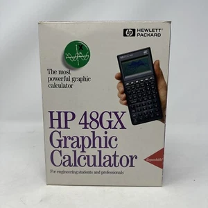 HEWLETT PACKARD HP 48GX Graphing Calculator w/ Case & Manuals Guides Open Box - Picture 1 of 24