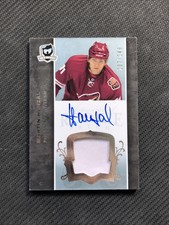 2007-08 UPPER DECK THE CUP MARTIN HANZAL ROOKIE AUTO PATCH SILVER #ed 207/249