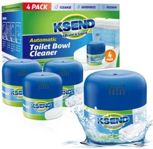 Toilet Bowl Cleaners 4 Pack – Krazy Klean, Long-Lasting & Powerful Cleanser - Picture 1 of 5
