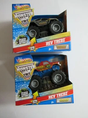 Hot Wheels Monster Jam Trucks Lot Rev Tredz Anger Management Maximum Destruction - Image 1 of 4