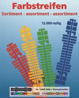 STICK IT® Mini Stecksystem Farbstreifen Sortiment Standard v. 601-624, ca. 12.000 Teile