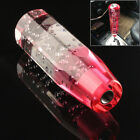 Manual 150mm Crystal Bubble Gear Stick Shift Lever Shifter Knob Red Universal