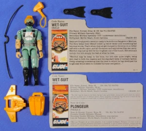 GI JOE FIGURINA MUTA COMPLETA 1986 CON CARTELLINI INGLESE E FRANCESE - Foto 1 di 2