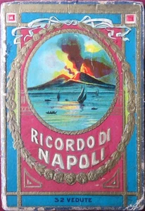 32 cartoline della vecchia Napoli in un elegante volumetto del primo '900 - Foto 1 di 9