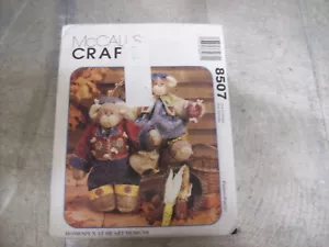 New UNCUT McCall Craft Sewing Pattern - Teddy Bears 8507 - Picture 1 of 4
