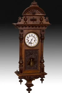 Henry II Style Pendulum Clock, 19th Century - Picture 1 of 6