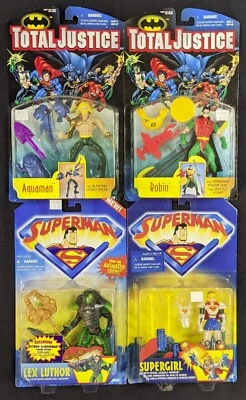 LOTE de figuras de acción Kenner DC Total Justice y Superman el espectáculo animado de colección Foto 1 de 4
