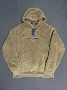 Neu mit Etikett Polo Sport Ralph Lauren USA Red Rocks khaki Sherpa Hoodie 710850481006 Herren M - Bild 1 von 3