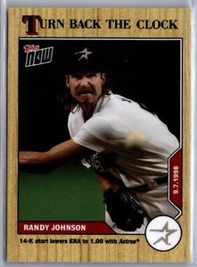 2020 Topps Now Turn Back the Clock #161 Randy Johnson Houston Astros - Picture 1 of 2