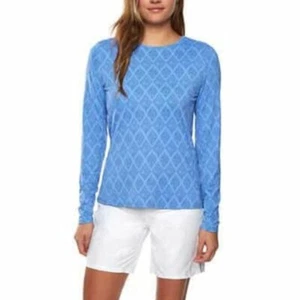 NWT - Women's Hang Ten Blue Sun Protection Long Sleeve T-shirt Size XL - Picture 1 of 4