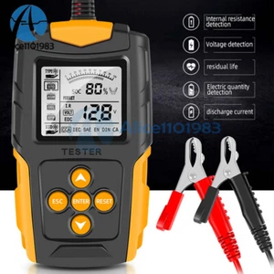 12V 24V Auto Blei-Säure Batterie Tester LCD Lade Last Test Diagnose Analyzer - Bild 1 von 12