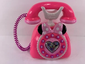 Disney Minnie Mouse Phone Happy Helpers Talking Toy Pink Toddler Pretend House - Picture 1 of 4