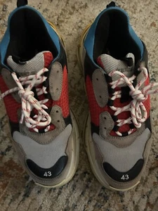 Size 10 - Balenciaga Triple S 2018 blue - red  - Picture 1 of 5