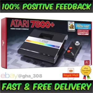Atari 7800+ Plus Console Retro Video Games with CX78+ Wireless Gamepad & Game UK - Picture 1 of 19