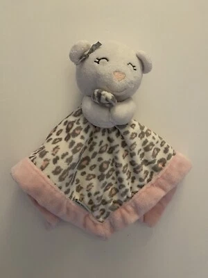 CARTERS GATO GATITO ROSA LEOPARDO ANIMAL PRINT LOVEY BLANKIE 14" GUC Foto 1 de 4