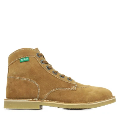 Bottines Kickers femme Kicklegend Camel Cuir Lacets - Photo 1/4