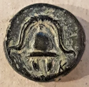 ANCIENT GREECE: Macedon, Philip III, Shield with Dot/Corn-Ear,  Miletos, 323 BC - Picture 1 of 2