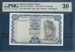 Malaysia 50 Ringgit, 1972, P 10a, PMG 30 VF - Picture 1 of 2
