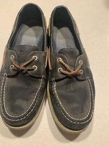 Sperry Top Sider x J Crew Boat Shoes Blue Size 10.5 - Picture 1 of 5