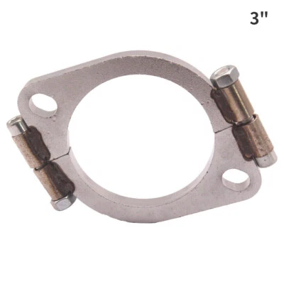 76mm 3" inch Exhaust Flange Flat Oval Split Repair Replacement - Image 1 of 4