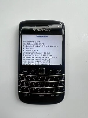 GOOD VINTAGE BlackBerry Bold 9790 - 8 GB - Black (Unlocked) SIM free smart phone - Image 1 of 4