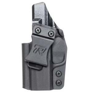Rounded Glock 19/19X/23/32/45 Gen 1-5 IWB Kydex Holster Optic Ready Black RH - Picture 1 of 4