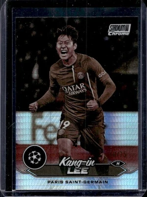 2023-24 Stadium Club Chrome UEFA Kang-in Lee Sepia Prism Refractor #10/75 PSG - Image 1 of 2