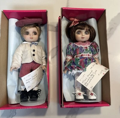 2 Marie Osmond Amour A Belle Porcelain Boy Girl Dolls Collectible READ DISCRIPT - Image 1 of 4