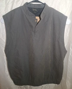 Walter Hagen Essentials Men's L Golf Vest Pullover Brown Sleeveless Button Close - Picture 1 of 9