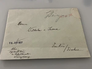 Feldpost Legion Condor, Ritter von Thoma Panzer Kommandeur Imker-Drohne, RARITÄT - Bild 1 von 2