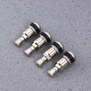 4Pcs Snap In Stainless Steel Tire Valve Stems for Automotive Tyre Repair - Picture 1 of 12