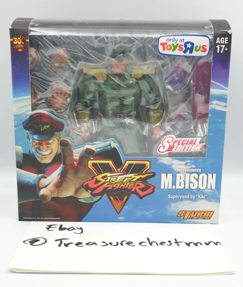 1x Storm Collectibles M. Bison Street Fighter V Toys R US 2017 NYCC