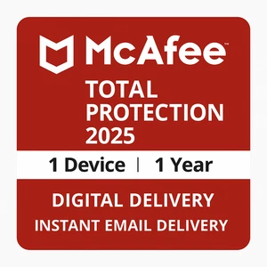 McAfee Total Protection 2025 1 Gerät 1 Jahr Digitaler Lizenzcode per Nachricht - Afbeelding 1 van 3