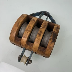 Antik Vintage Mcgraw Edison Brauer-Küchenmaschine Dreifach Riemenscheibe 6" 3003A - Bild 1 von 11