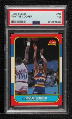 1986-87 Fleer Wayne Cooper No18 PSA 7 - Изображение 1 из 2