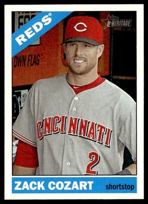 2015 Topps Heritage Blue Ink Backs Zack Cozart Cincinnati Reds #370 - Image 1 of 2