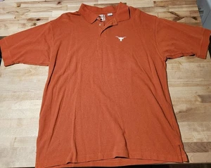 Texas Longhorns Shirt Polo Mens 2XL NCAA Football Performance Tee - Picture 1 of 4