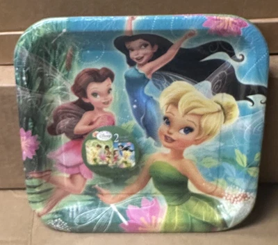 Platos de papel cuadrados grandes Hallmark Disney Fairies SUMINISTROS PARA FIESTAS Foto 1 de 3
